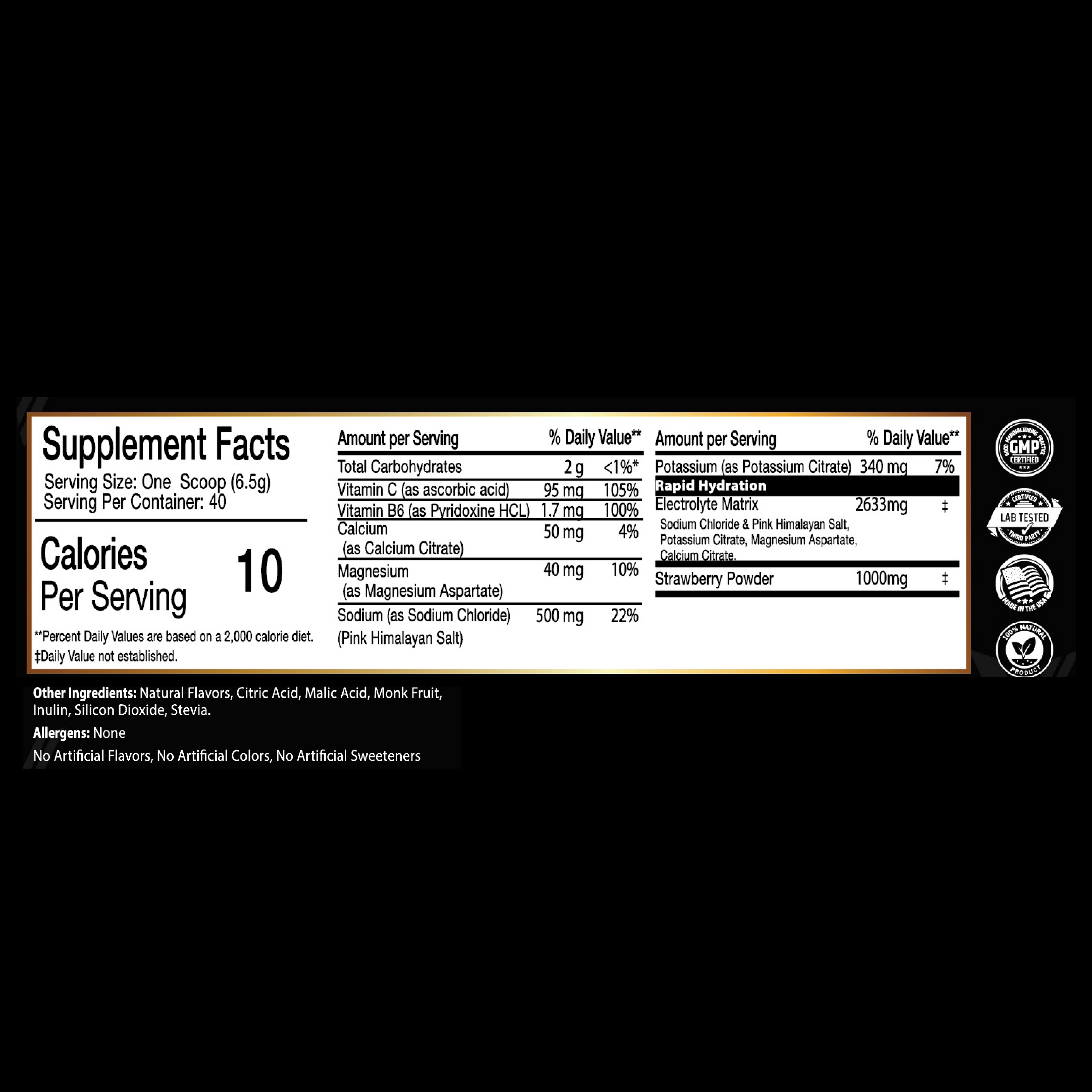 Electrolytes: Sugar-Free Electrolyte Powder – Strawberry